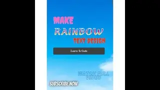 Rainbow Gradient Pure Text Animation Effects Design Using Html And CSS