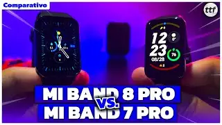 O que MUDA? Vale a DIFERENÇA de PREÇO?! - MI BAND 7 PRO vs MI BAND 8 PRO - Comparativo