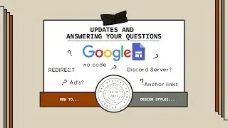UPDATES AND GOOGLE SITE QUESTIONS