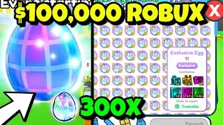 I Spent 100,000 ROBUX On HOLOGRAM EGGS & Got... (Pet Simulator X)
