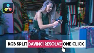 How to RGB Split Effect in ONE Click | DaVinci Resolve