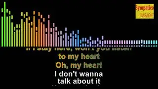 I Don't Wanna Talk About It - Rod Stewart (karaoke)