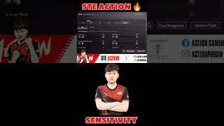 STE ACTION 🔥 BGMI 🇮🇳 NEW SENSITIVITY 😘 2023 