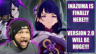 INAZUMA! BAAL! & NEW HUMAN ENEMIES!! | GENSHIN IMPACT 2.0 LIVESTREAM [REACTION & DISCUSSION]