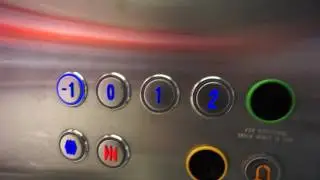 Sweden, Stockholm, Nacka Forum, I.T.K AB. elevator (retake)