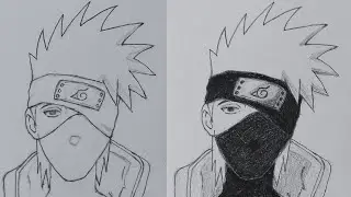How to Draw Kakashi Hatake - Naruto Manga | Hidden Drawing Techniques
