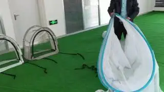 Mosquito net folding