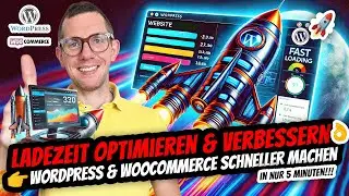WordPress Ladezeit optimieren & verbessern 🚀 Internetseite schneller machen ⏰ WooCommerce Page Speed