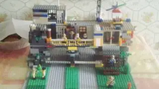 Лего самодельный полицейский участок