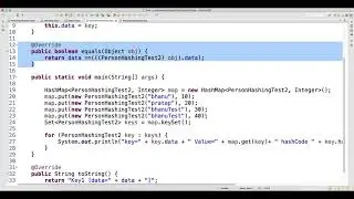 What Happens When you Override HashCode Or Equals alone Video-47