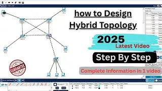 Hybrid Topology In Cisco Packet Tracer | Network Topology | 