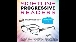 Sightline F201 is one of over 50 styles of progressive power reading glasses.  Take a look!