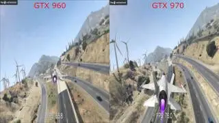 GTA V GTX 960 vs GTX 970 Very High / Ultra Settings FPS Test