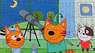 Три Кота Коржик, Карамелька и Компот | Сборник пазлов для детей | Sunny Yellow