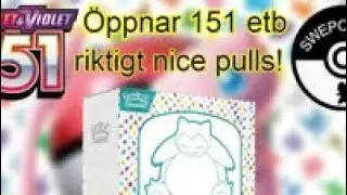 SWE POKE ÖPPNAR EN 151 POKEMON ELITE TRAINER BOX!!