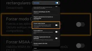 Forzar modo oscuro en Apps android