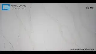 Calacatta White Quartz For Bathroom Vanity GQ-T107