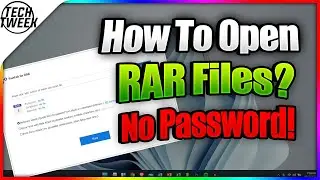 Open a RAR File on Windows 11? | WinRAR Password Remover