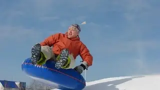 Я на ватрушке 1