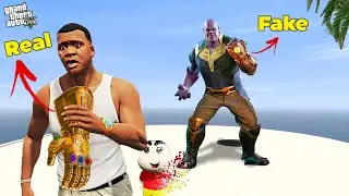 Franklin Robbing Thanos Hand in GTA 5 !