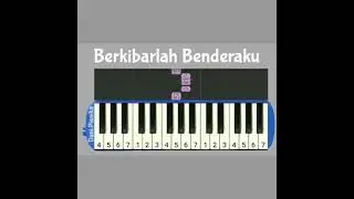 Berkibarlah benderaku not pianika mudah