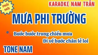 Karaoke Mưa Phi Trường (Phối Mới) Tone Nam | Nam Trân
