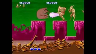 Altered Beast arcade complete playthrough on Mame64