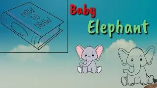 Easy baby elephant drawing for kids#pencilsketch #drawingtutorial #cartoons @drawurfav8813