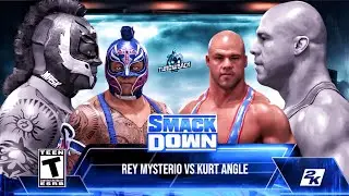 🎯Rey Mysterio vs Kurt Angle: Epic Showdown | Full Match | WWE Smackdown