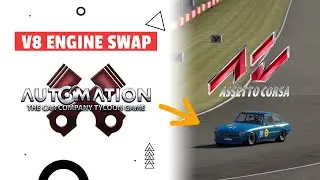Realistic V8 Engine Swap in Assetto Corsa | engine-crane