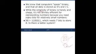 CSC 101   Hexadecimal and Text