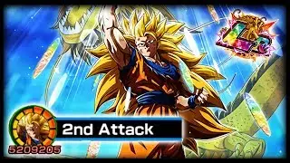 CRAZY 5 MILLION ATTACK STAT! INSANE LR SSJ3 GOKU SHOWCASE! Dragon Ball Z Dokkan Battle