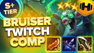 S-Tier Twitch 3 Bruiser Comp!!! | Teamfight Tactics Set 13