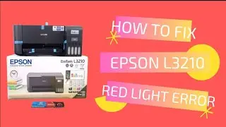 HIE TO FIX EPSON L3210 RED LIGHT BLINKING ISSUE 100% FIX
