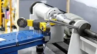 CNC spinning a lightweight minimalist aluminum light fixture (before trim)