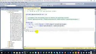 DAT201x-M11-Lab 11 Error Handling and Transactions