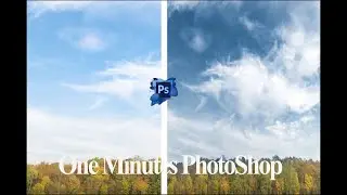 1-Minute Photoshop - Make Skies DRAMATIC in Seconds!