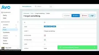 Tags field preview - Avo admin for Ruby on Rails