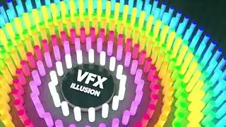 ♥ Animasi Keren ♥ - Cinema 4D - Light Show : 3D Radial Audio Visualizer - OVERWERK ~ RISE