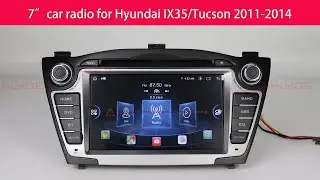 KLYDE new arrival android 13 with DVD carplay 7inch car radio for Hyundai IX35 Tucson 2011-2014