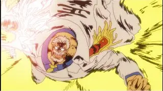 Garp use galaxy impact attack agianst blackbard pirates 💀