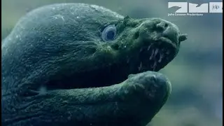 Robotic Spy Eel Goes Hunting With Groupers!