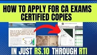 CA foundation and inter ki certified copy only in 10 rupees #icai #caexams #cafoundation