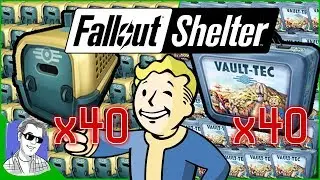 Fallout Shelter Easy Legendaries 40 lunchboxes & 40 Pet Carriers