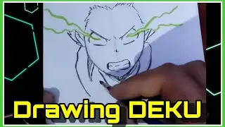 Desenhando Deku de Boku no Hero