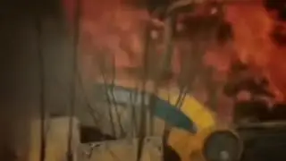 Aльпинисты (2013) car crash scene