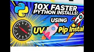 "Accelerate Python Library Installation by 10X with 'uv pip install'! 🚀"