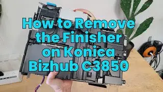 How to Remove the Finisher on Konica Bizhub C3850FS #konicaminolta