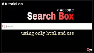 How To Make Simple Search Box in Website Using HTML & CSS Only | Free Source Code
