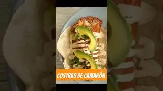 Costras de camarón 🔥 #camarones #tacos #mariscos